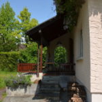 terrasse avec rambarde en bois